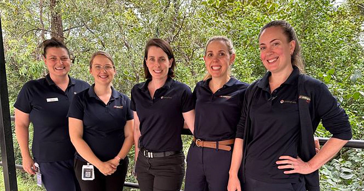 Specialised Lymphoedema Oncology Clinic team pictured outside the Wesley