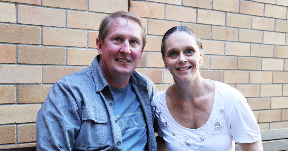 Tony Wood and wife Ailsa