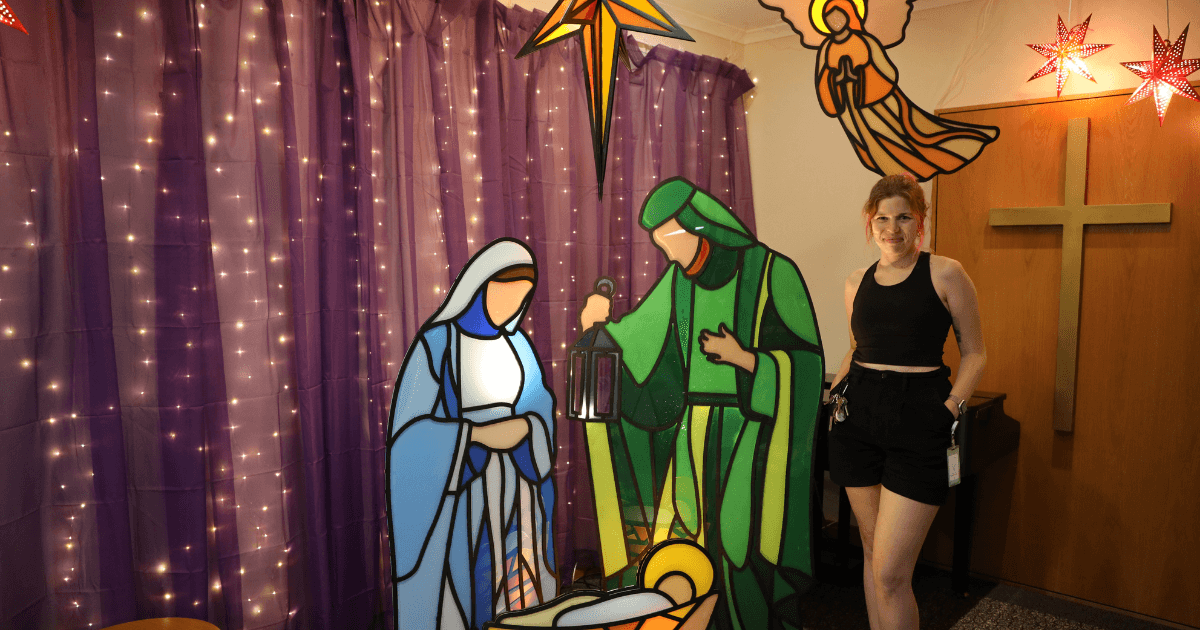 The Wesley Nativity scene