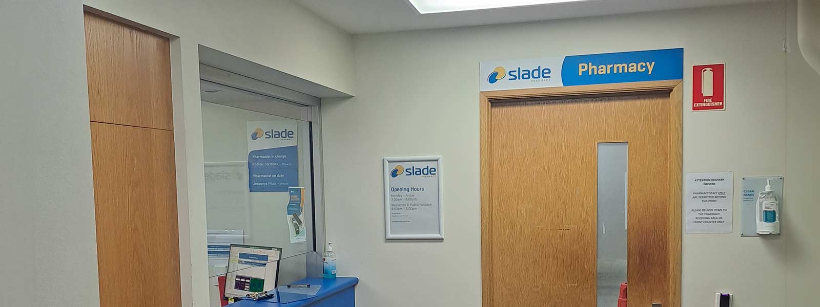 Slade Pharmacy at The Wesley Hospital.