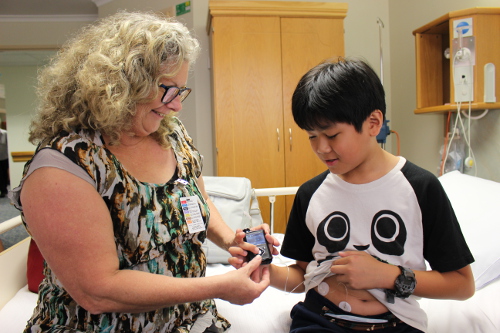Photo of Ten-year-old Conrad with type 1 diabetes 